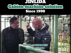 80×100mm メッシュサイズ,速度195m/h,自動GLD-2ガビオン生産ライン