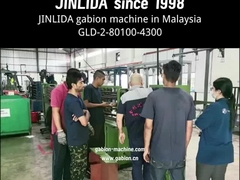 高速GLD-2-80100-4300 ガビオン網機械の電力は30KW