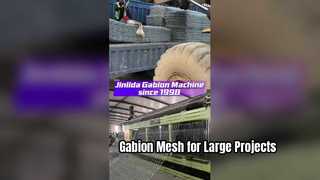 高品質の蛇籠メッシュと機械 |インフラ、斜面、河岸の保護のための JINLIDA
