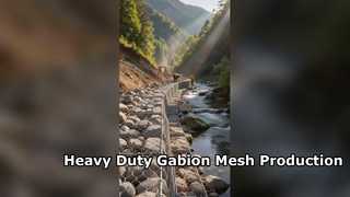 蛇籠メッシュ: 1 つの素材でさまざまな用途 |川岸、坂道、道路など