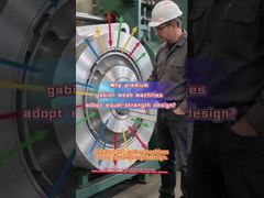 JINLIDA CNC 蛇籠メッシュマシンは、すべての部品にかかる応力のバランスを取るために均等強度設計を採用しています。