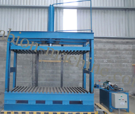 購入 Gabion 箱を押すための頑丈な油圧 Gabion の網のパッキング機械 オンライン製造