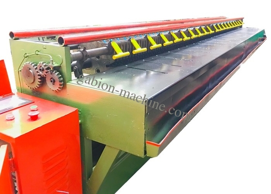 購入 100*130mmの六角形の金網のGabionの生産ラインのためのPLCが付いている4mの端のウィンド マシーン オンライン製造